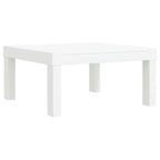 Juego de muebles de jardín 3 piezas con cojines PP blanco