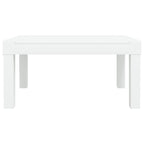 Juego de muebles de jardín 3 piezas con cojines PP blanco