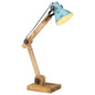 Candeeiro de secretária azul gasto 25 W E27 23x18x96 cm