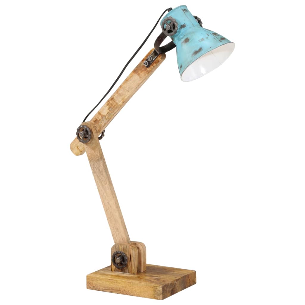 Lámpara de escritorio azul desgastado 25 W E27 23x18x96 cm