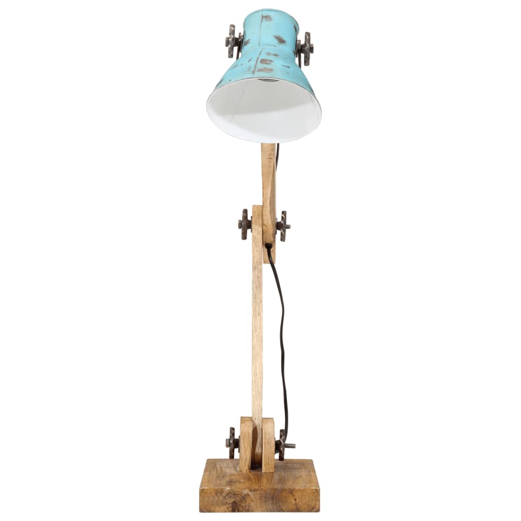 Lámpara de escritorio azul desgastado 25 W E27 23x18x96 cm