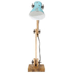 Lámpara de escritorio azul desgastado 25 W E27 23x18x96 cm