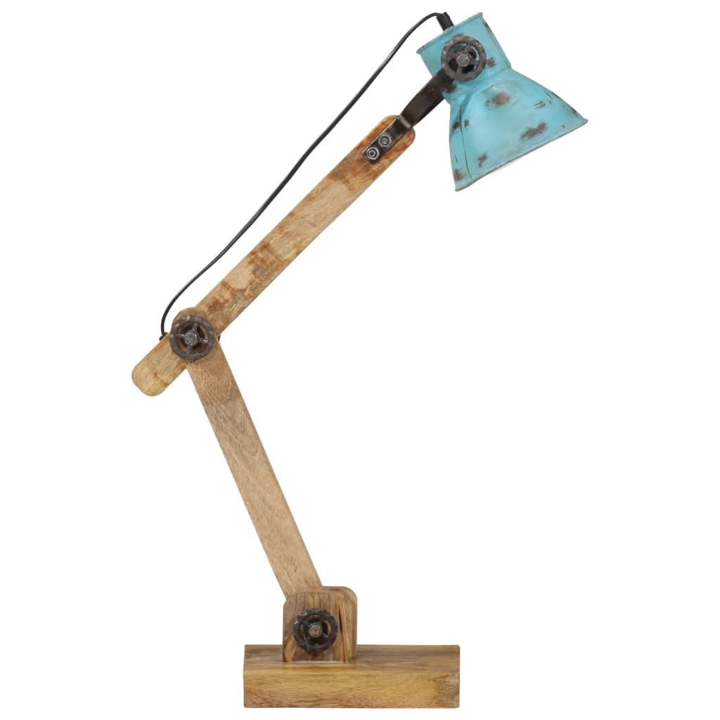 Lámpara de escritorio azul desgastado 25 W E27 23x18x96 cm