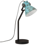 Lámpara de escritorio azul desgastado 25 W E27 17x17x60 cm