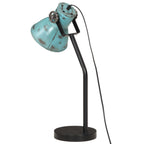 Lámpara de escritorio azul desgastado 25 W E27 17x17x60 cm
