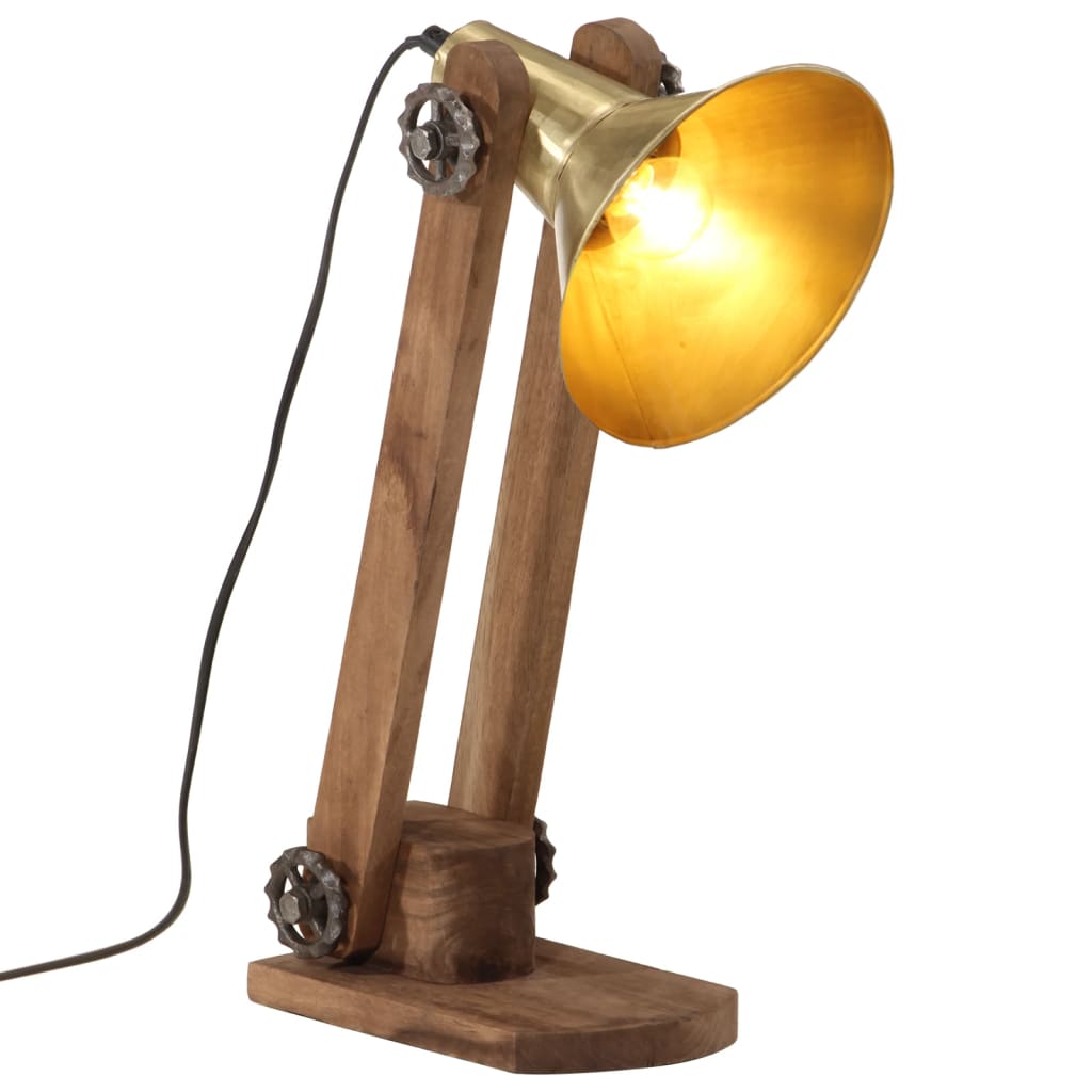 Lámpara de escritorio azul desgastado 25 W E27 17x17x60 cm