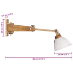 Lámpara de pared 25 W E27 blanco