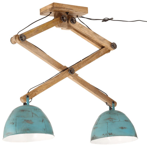 Lámpara de techo azul desgastado 25 W E27 29x18x85 cm