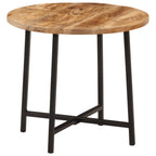 Mesa de centro de madera maciza de mango 68x68x35 cm