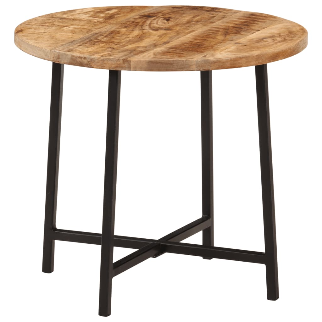 Mesa de centro de madera maciza de mango 68x68x35 cm
