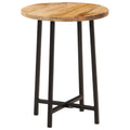 Mesa de centro de madera maciza de mango 68x68x35 cm