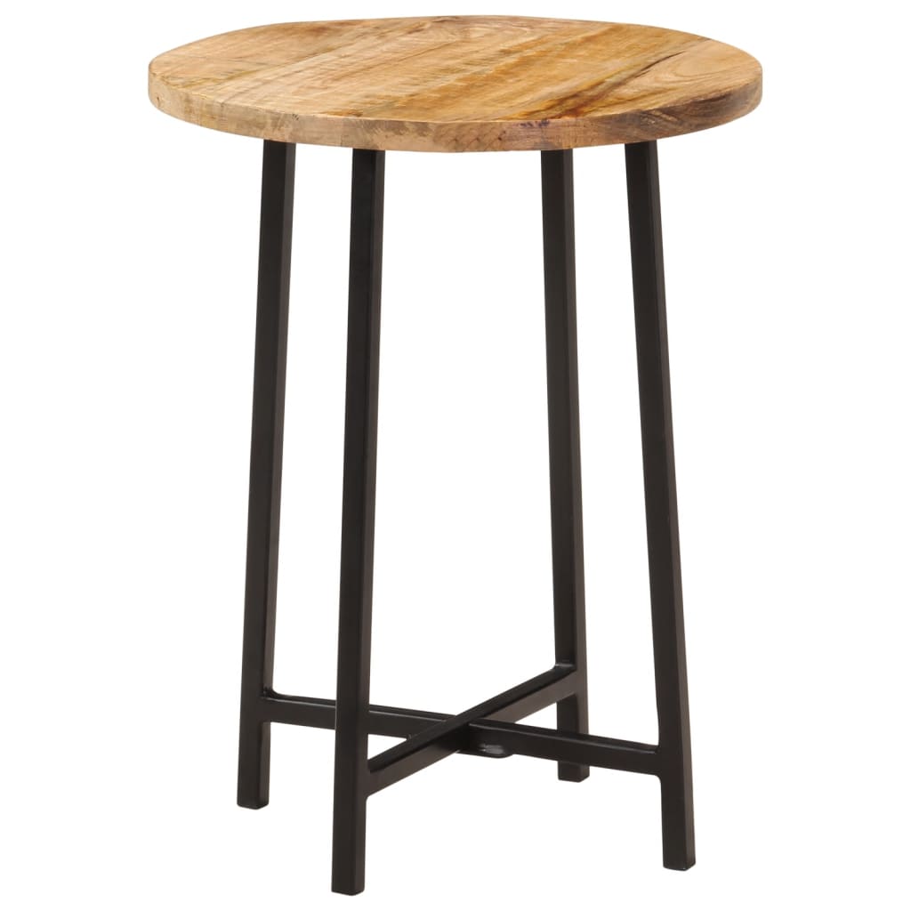 Mesa de centro de madera maciza de mango 68x68x35 cm