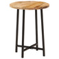 Mesa de centro de madera maciza de mango 68x68x35 cm