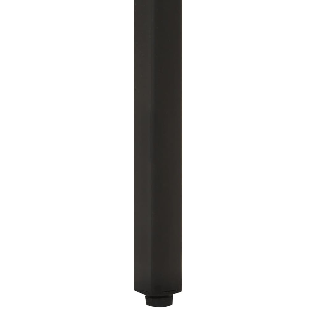 Mesa auxiliar de madera maciza acacia y hierro 35x35x45 cm