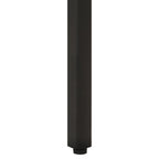 Mesa auxiliar de madera maciza acacia y hierro 35x35x45 cm
