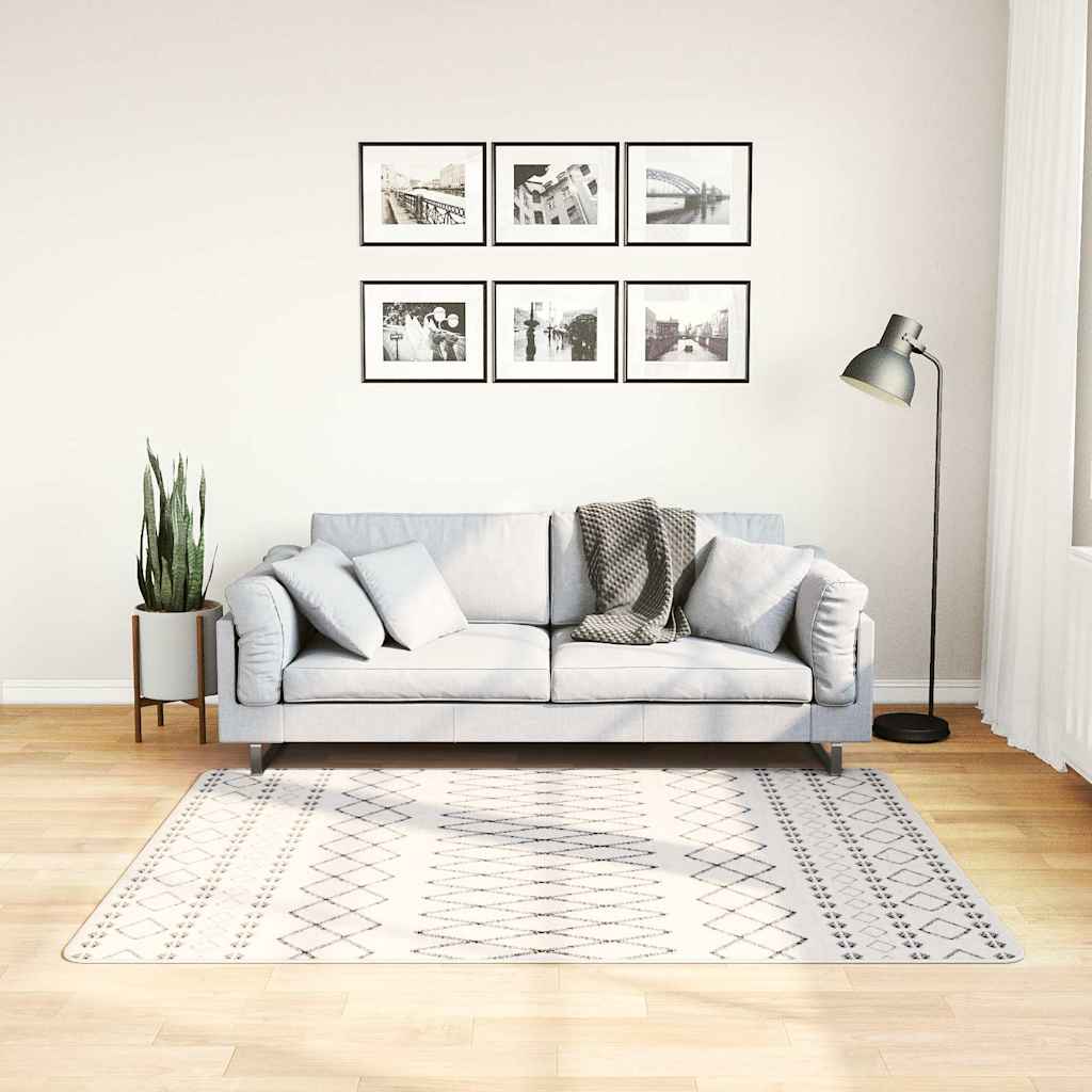 Alfombra lavable beige 120 cm