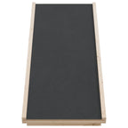 Rampa para perros madera maciza de abeto gris 100x40 cm