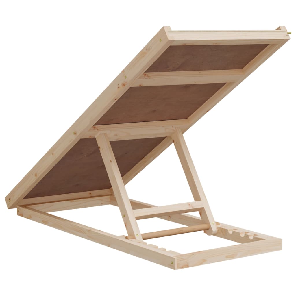 Rampa para perros madera maciza de abeto gris 100x40 cm