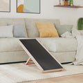 Rampa para perros madera maciza de abeto gris 100x40 cm