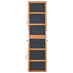 Rampa para perros madera maciza de abeto gris 120x30 cm