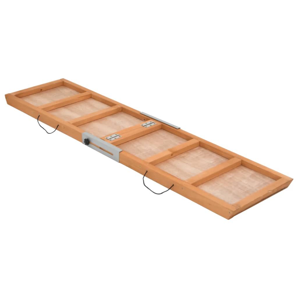 Rampa para perros madera maciza de abeto gris 120x30 cm