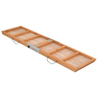 Rampa para perros madera maciza de abeto gris 120x30 cm