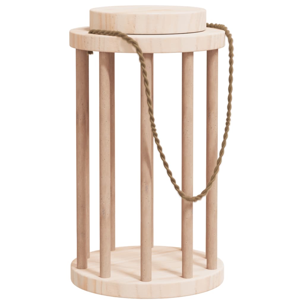 Comedero de heno para conejos madera maciza abeto Ø15x25,5 cm
