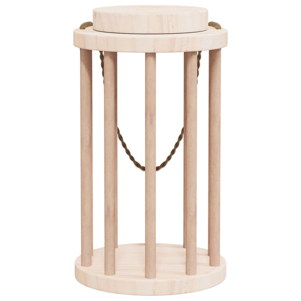 Comedero de heno para conejos madera maciza abeto Ø15x25,5 cm