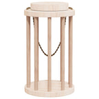 Comedero de heno para conejos madera maciza abeto Ø15x25,5 cm