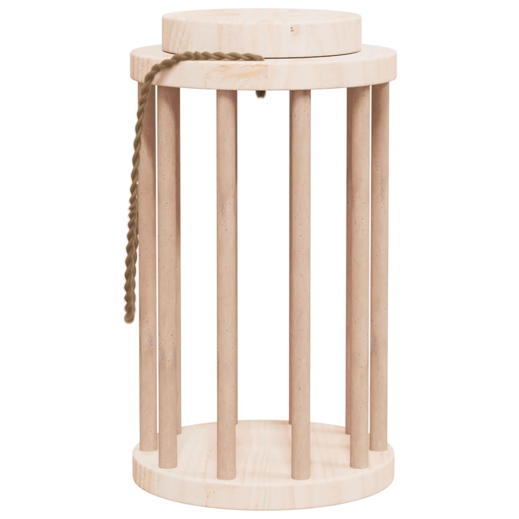 Comedero de heno para conejos madera maciza abeto Ø15x25,5 cm