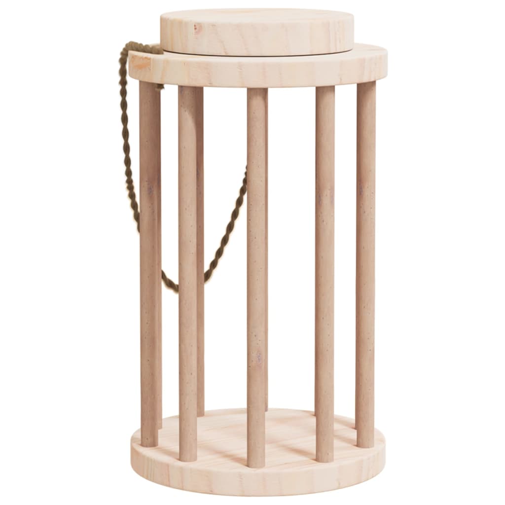 Comedero de heno para conejos madera maciza abeto Ø15x25,5 cm
