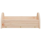 Comedero de heno para conejos madera maciza abeto 28x10x10 cm
