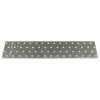 Placas perforadas 20 uds acero galvanizado 2 mm 300x80 mm