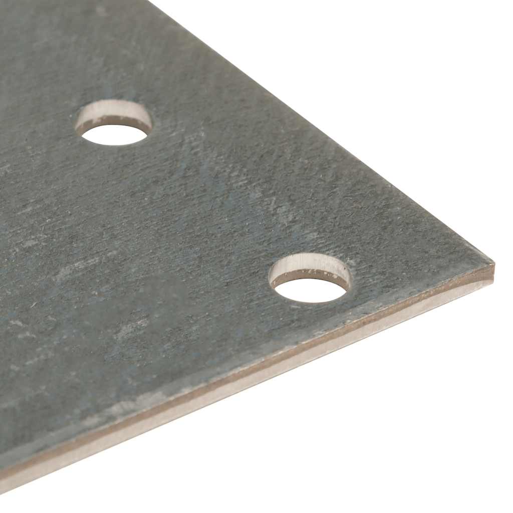 Placas perforadas 20 uds acero galvanizado 2 mm 300x80 mm