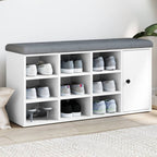 Zapatero con cajón abatible gris Sonoma 82x32x56 cm