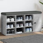Zapatero con cajón abatible gris Sonoma 82x32x56 cm