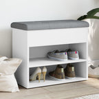 Zapatero ALTA madera maciza de pino blanco 100x35x45 cm