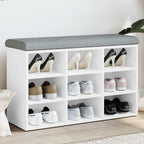 Zapatero ALTA madera maciza de pino blanco 100x35x45 cm