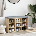 Zapatero roble Sonoma 82x32x50 cm madera de ingeniería