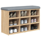 Zapatero roble Sonoma 82x32x50 cm madera de ingeniería
