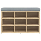 Zapatero roble Sonoma 82x32x50 cm madera de ingeniería