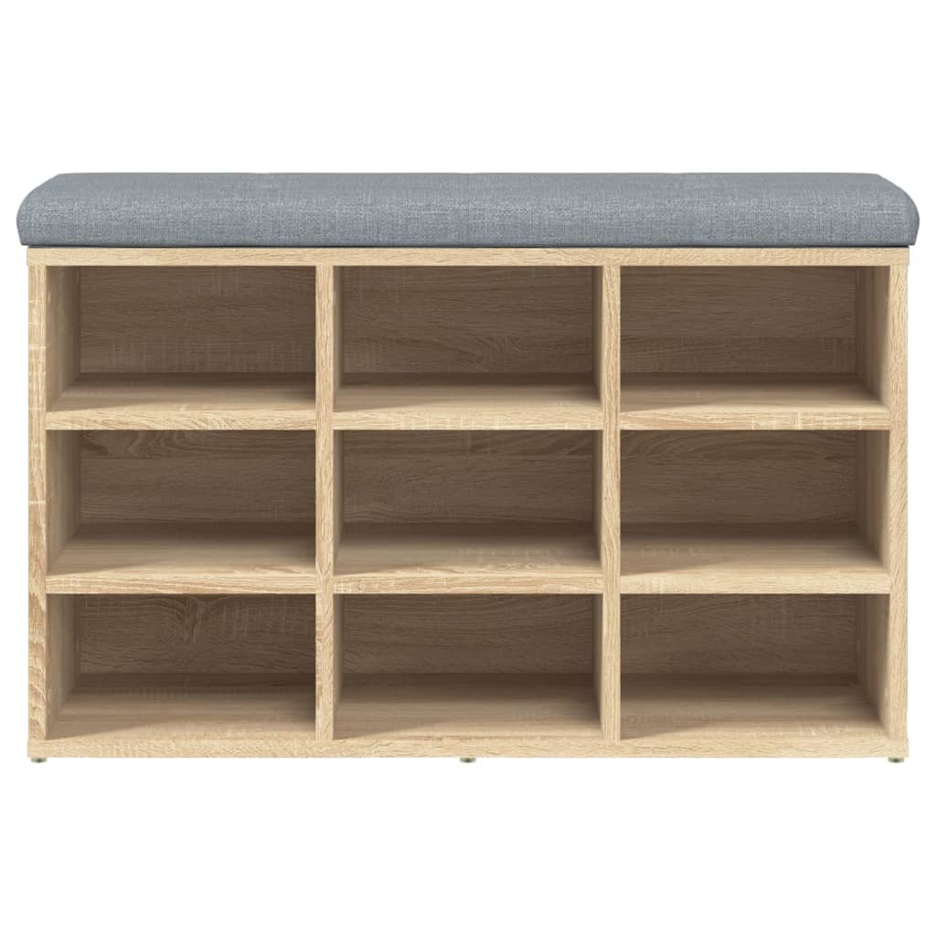 Zapatero roble Sonoma 82x32x50 cm madera de ingeniería