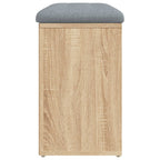 Zapatero roble Sonoma 82x32x50 cm madera de ingeniería