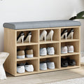 Zapatero roble Sonoma 82x32x50 cm madera de ingeniería