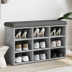 Zapatero con cajón abatible gris Sonoma 82x32x56 cm