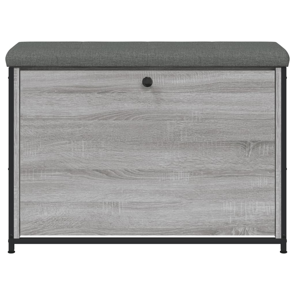 Zapatero con cajón abatible gris Sonoma 82x32x56 cm