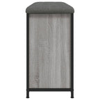 Zapatero con cajón abatible gris Sonoma 82x32x56 cm