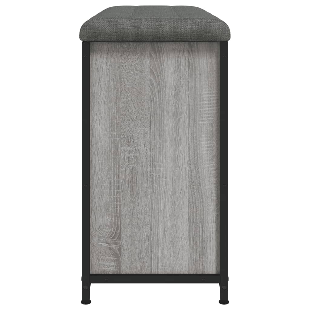 Zapatero con cajón abatible gris Sonoma 82x32x56 cm
