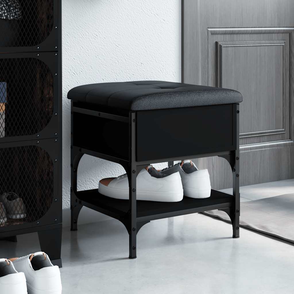 Zapatero con cajón abatible gris Sonoma 82x32x56 cm