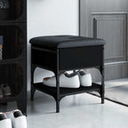 Zapatero con cajón abatible gris Sonoma 82x32x56 cm